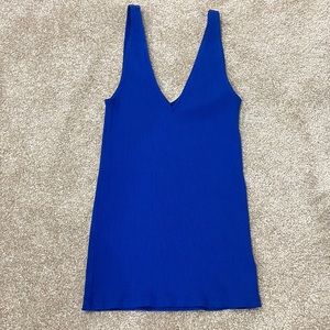 Express royal blue tank size s